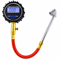 Testeur digital de pression de pneumatiques avec tube (0-15bar)