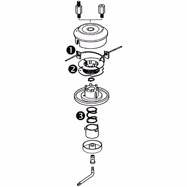 Tete 2 fils pour debroussailleuse tap'n'work dia 130mm