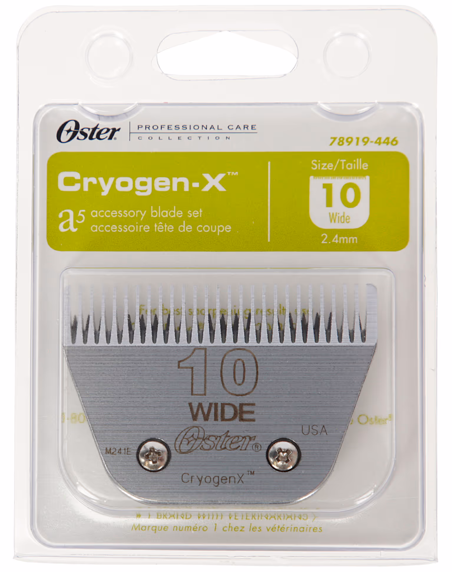 Tête de coupe Oster SnapOn 10 wide, 2,4mm