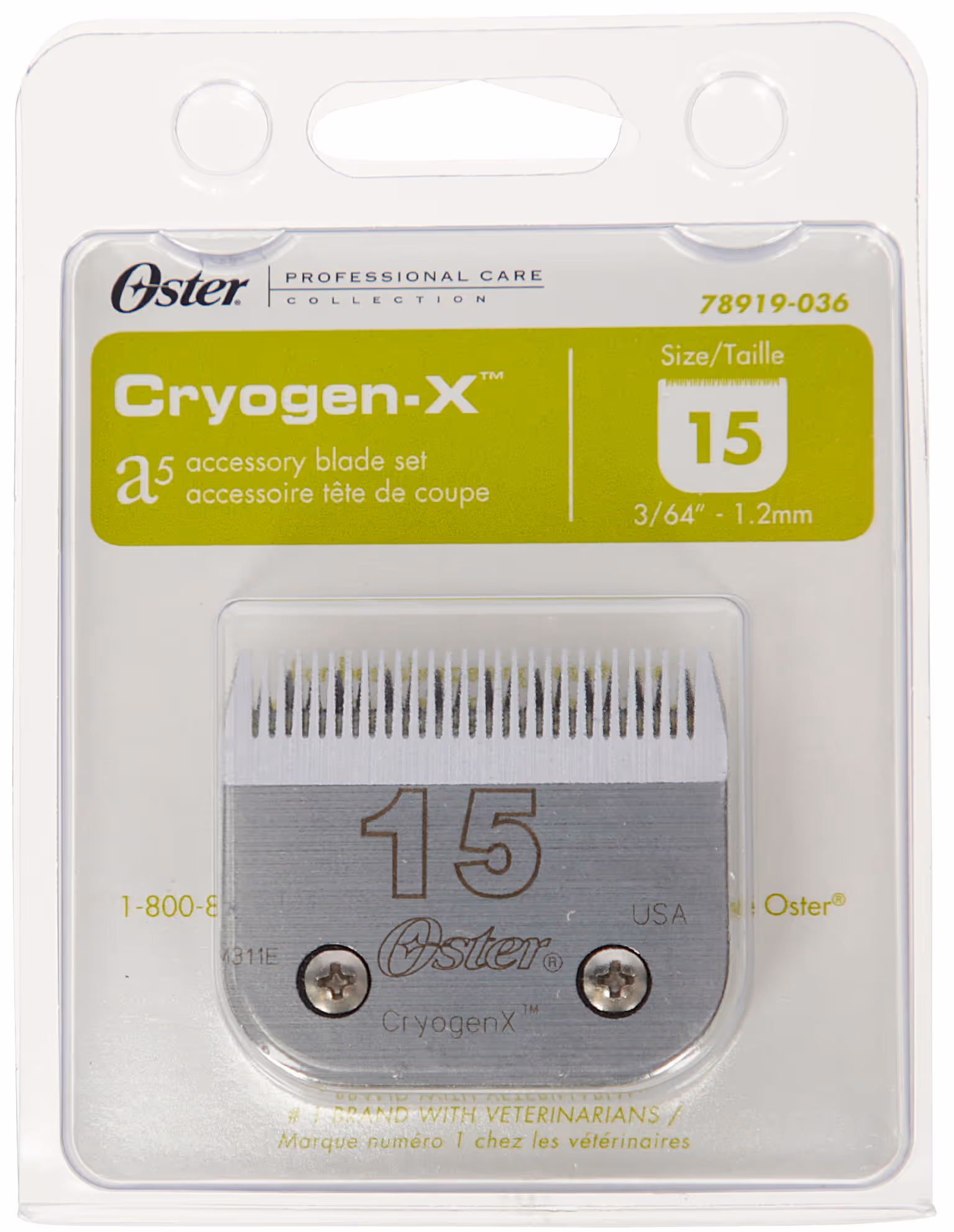 Tête de coupe Oster SnapOn 15, 1,2mm