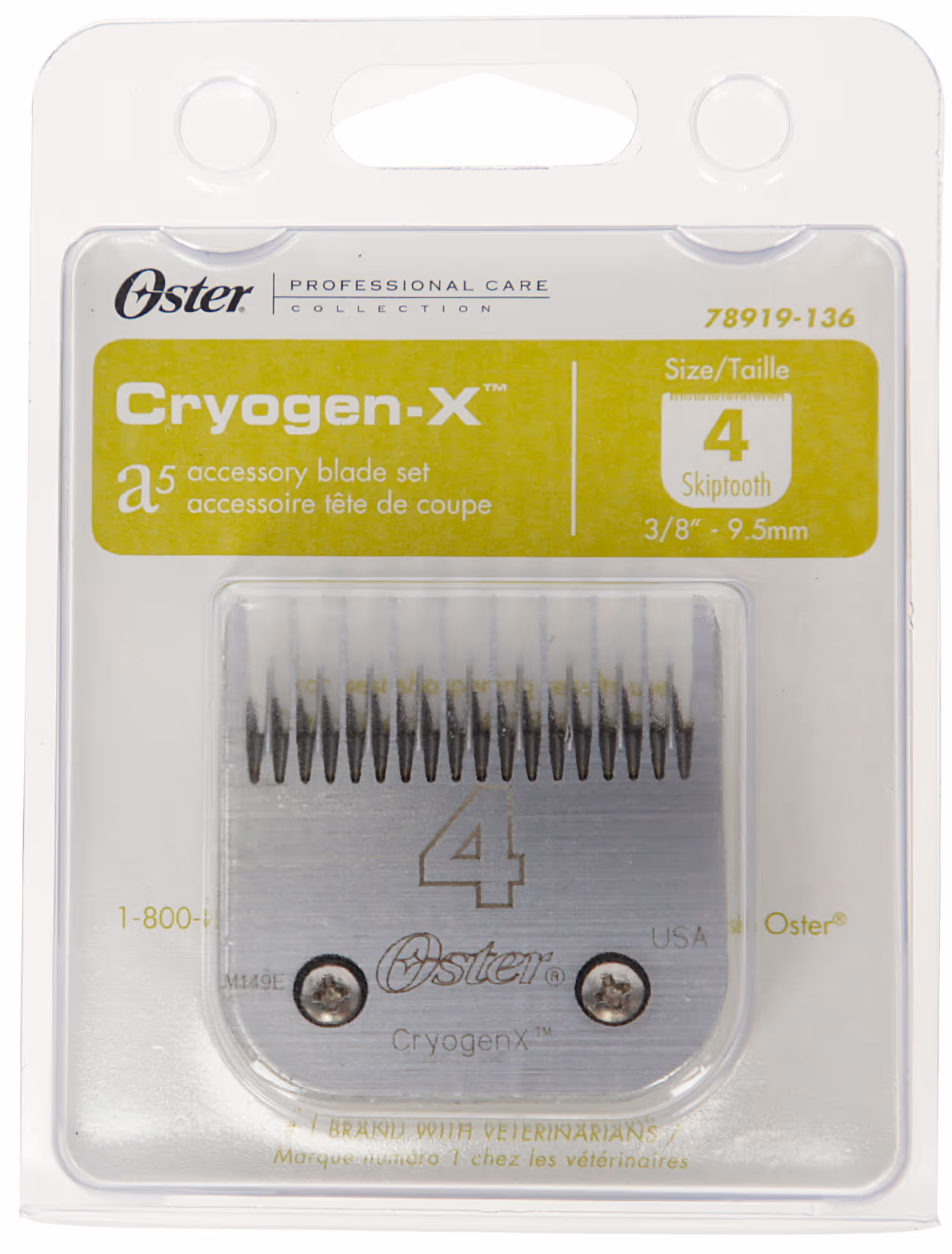 Tête de coupe Oster SnapOn 4, 9,5mm