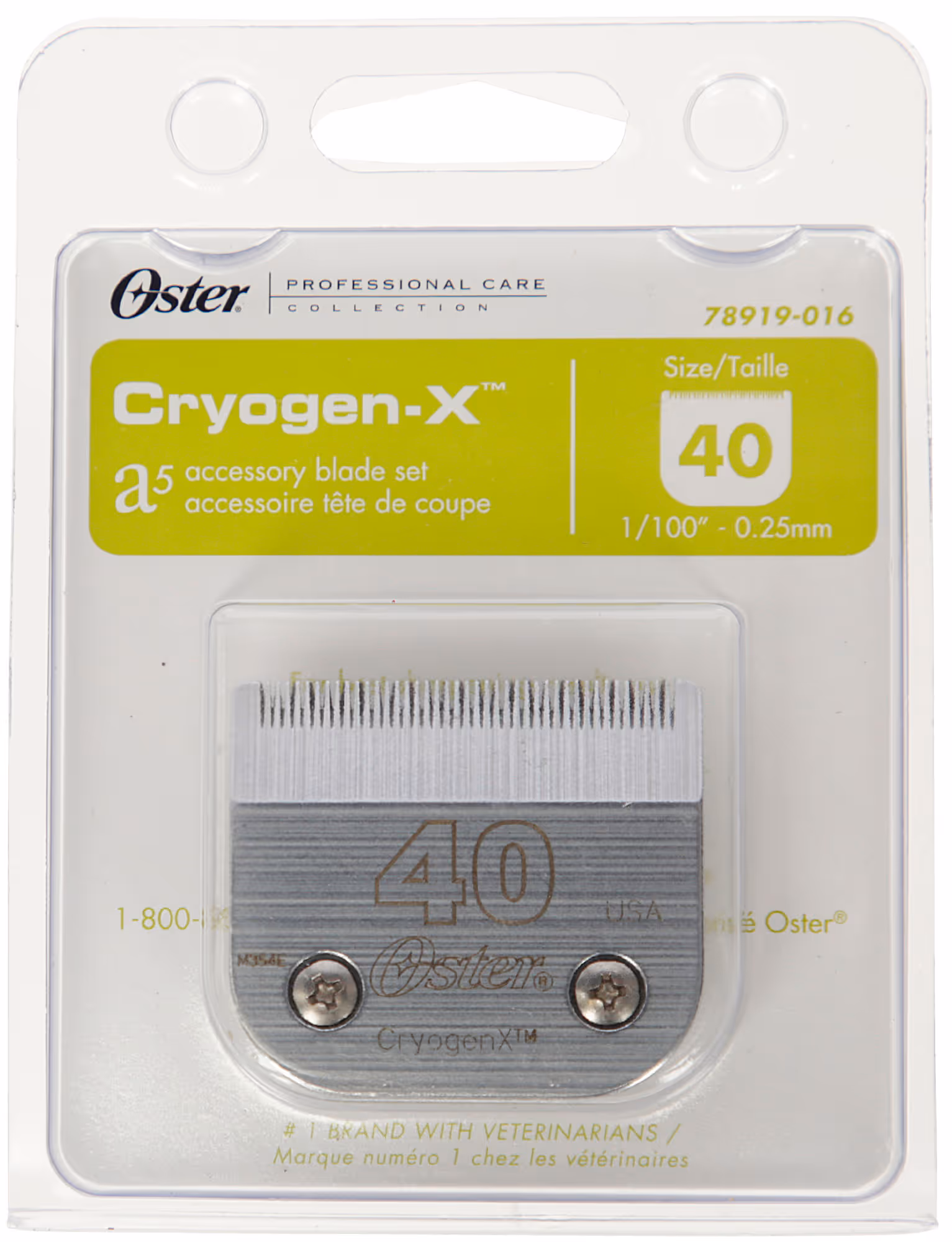 Tête de coupe Oster SnapOn 40, 0,25mm