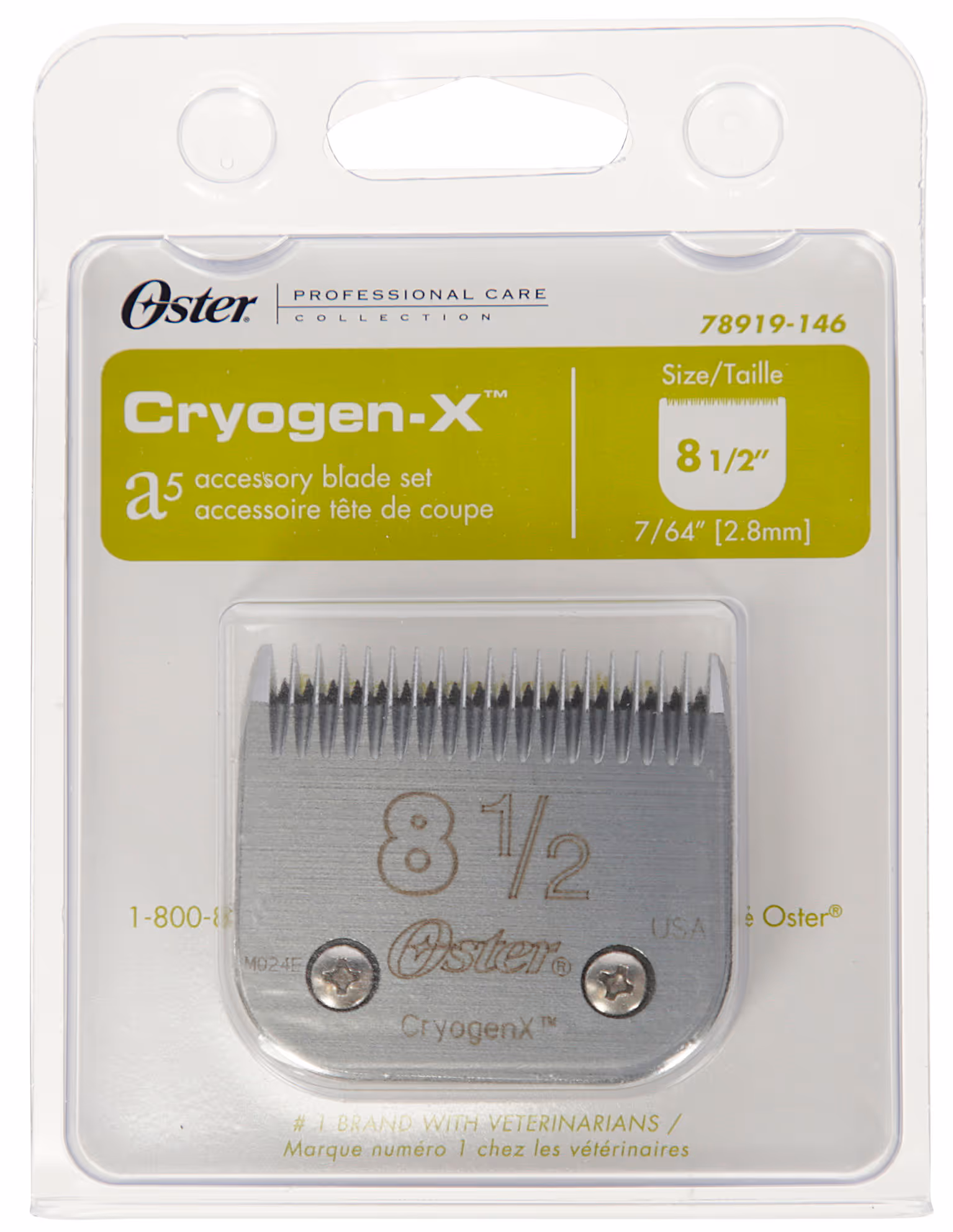 Tête de coupe Oster SnapOn 8 1/2, 2,8mm