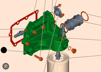 Tête de filtre à gasoil Deutz M610 - M620