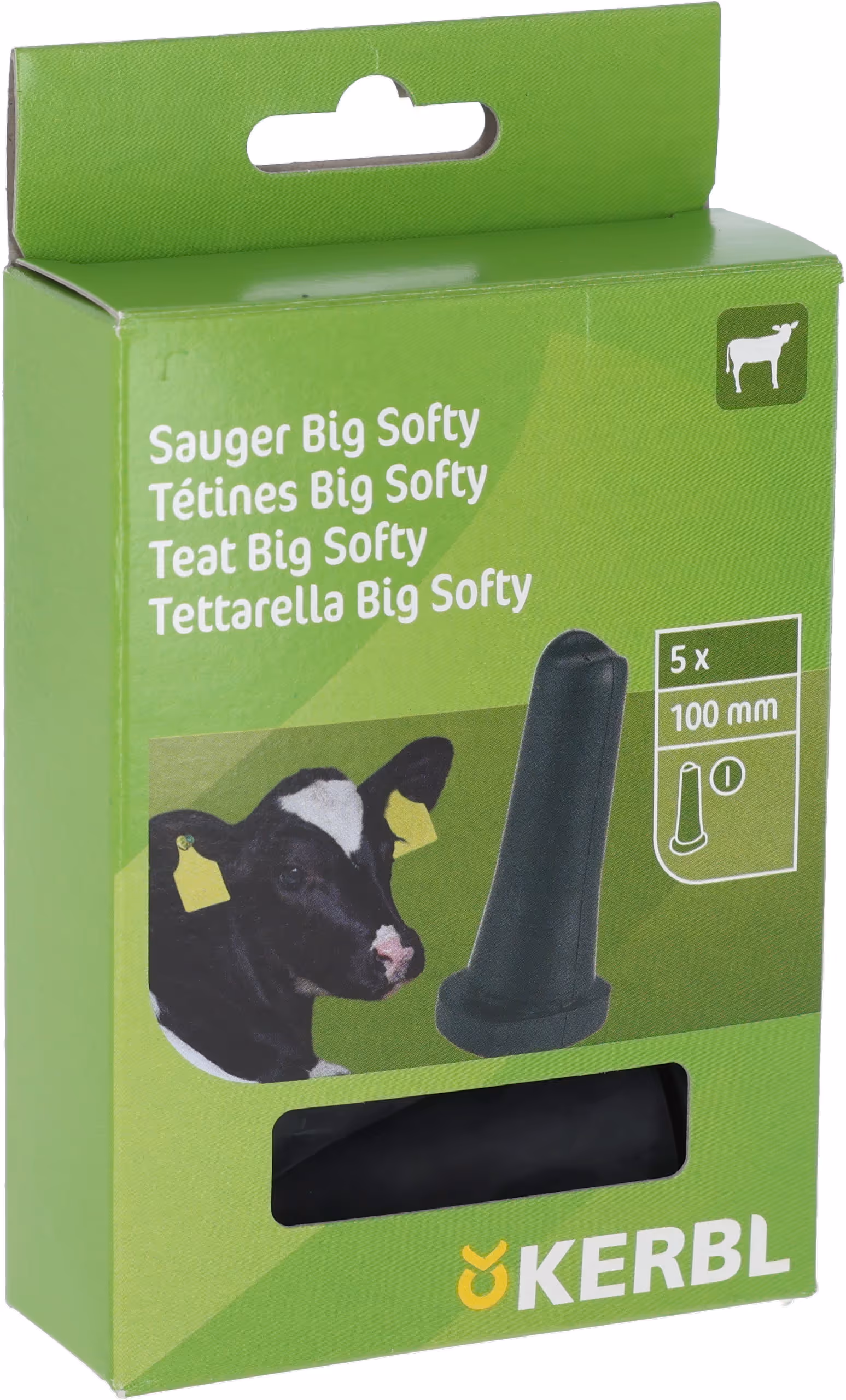 Tétine Big Softy noir, 100mm
