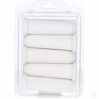 Tétine de veau Super, percée en X, blanche, 5 pcs