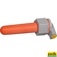 Tétine mi-souple (rouge) avec raccord sphérique, pour seau à tétine et biberon Pro