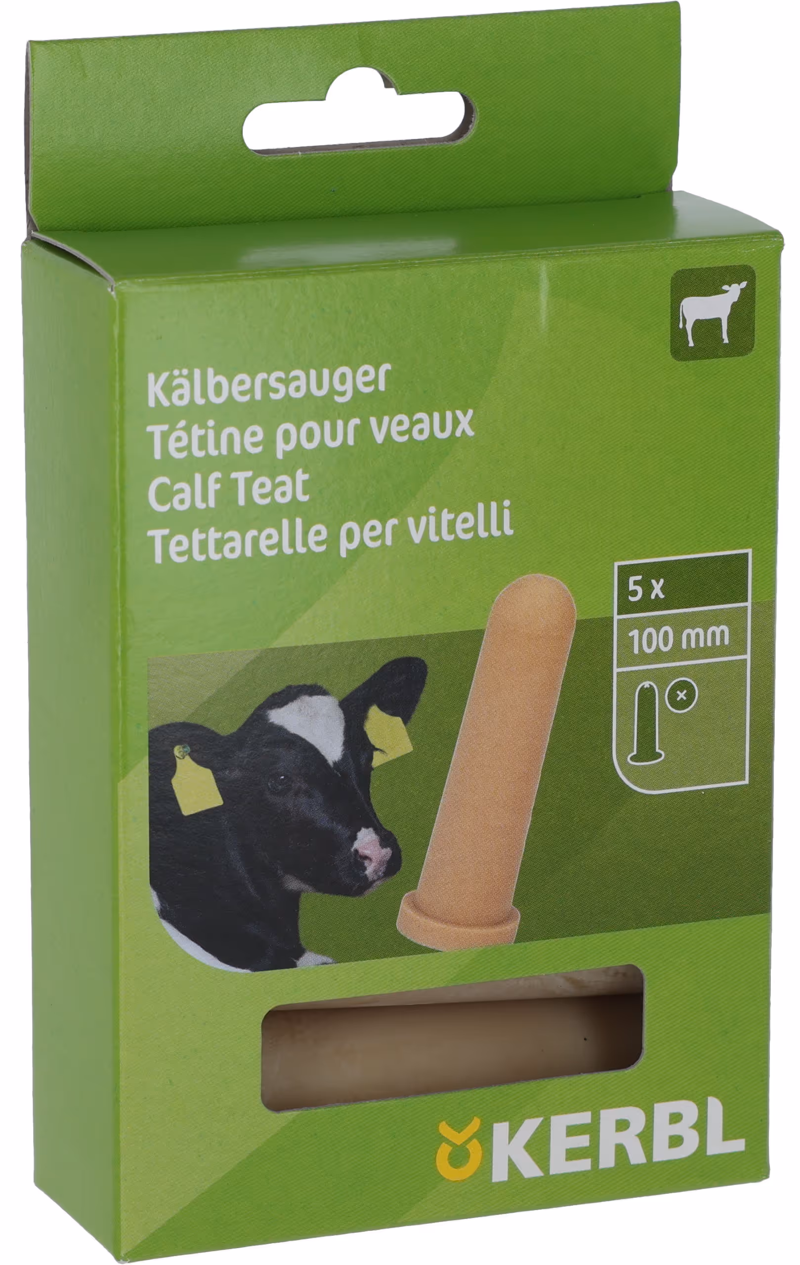 Tétine Standard veau, jaune, 100mm