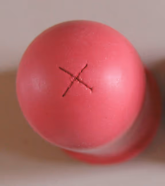 Tétine "Super", rouge, 10 cm pour veaux