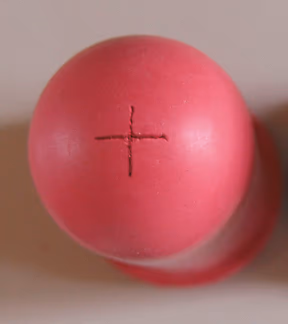 Tétine "Super", rouge, 10 cm pour veaux