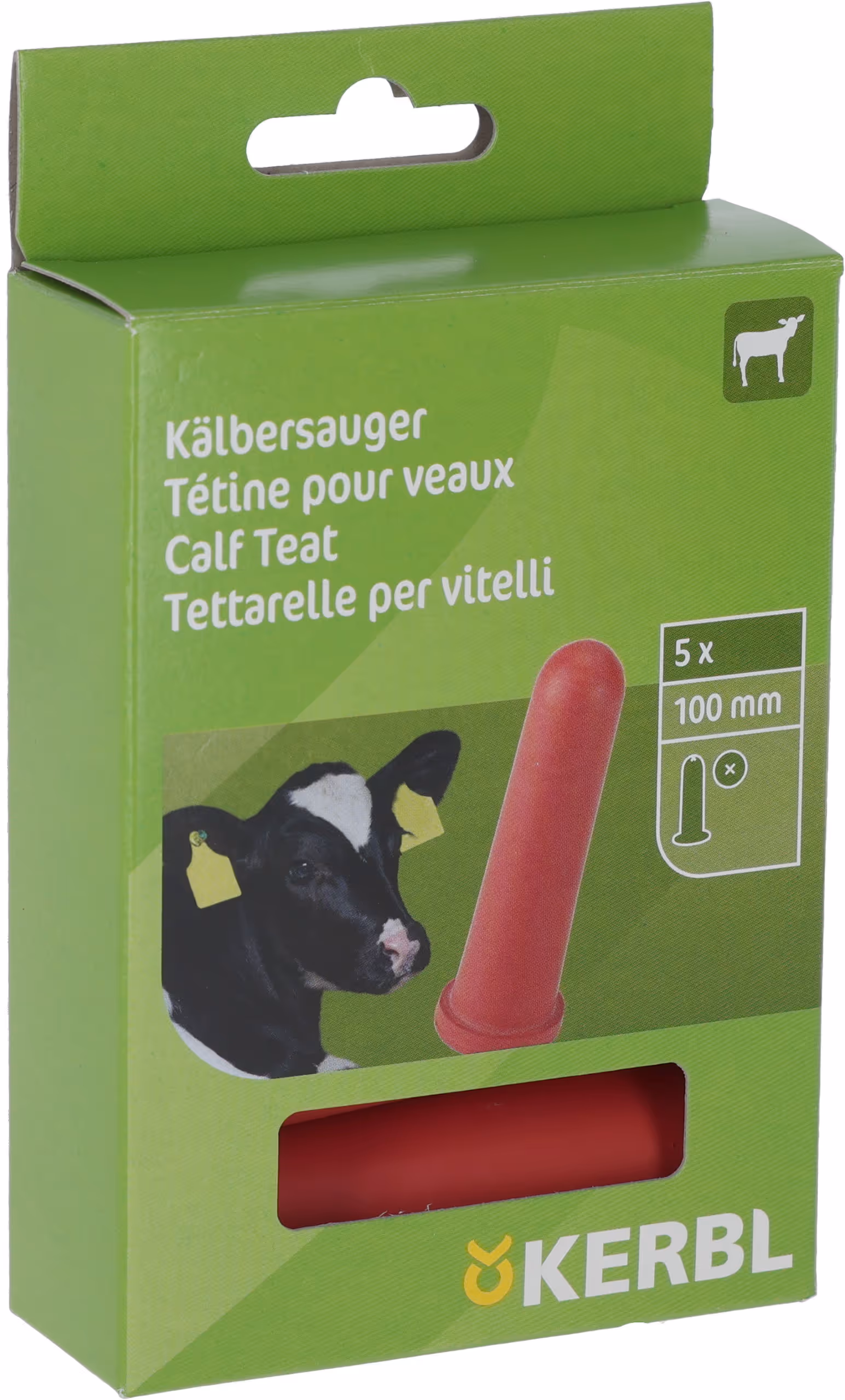 Tétine Super veau, rouge, 100mm
