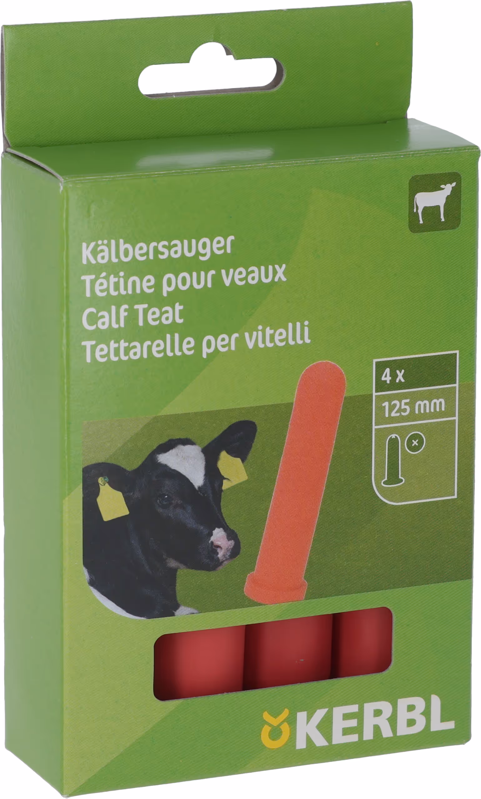 Tétine Super veau, rouge, 125mm