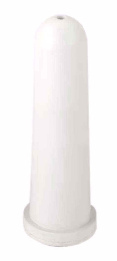 Tétine supérieure blanc 100mm pour veaux trou rond