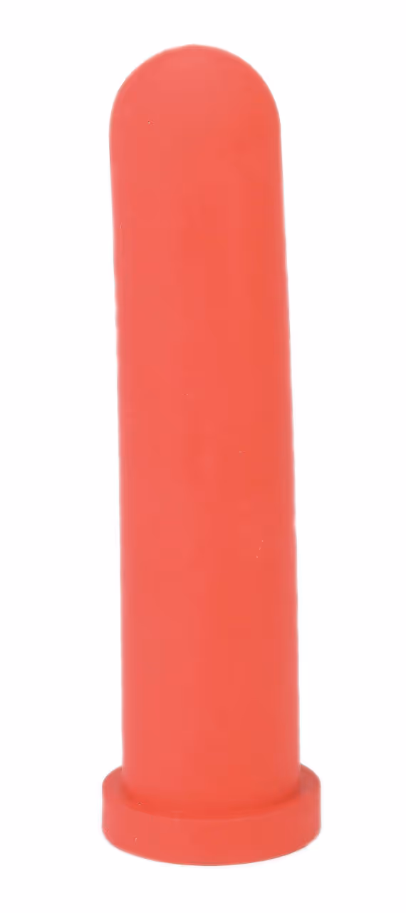 Tétine supérieure rouge 125mm pour veaux