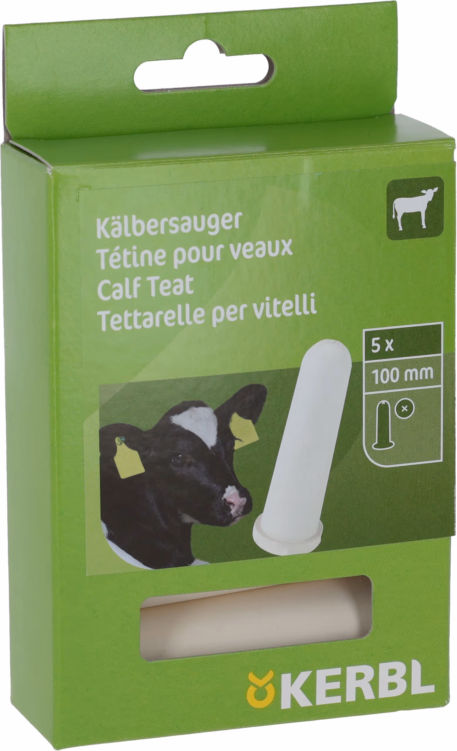 Tétine Veaux veau, blanc, 100mm,