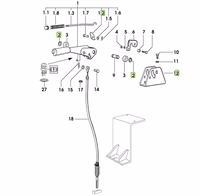 Tige de frein à main Deutz Agroplus
