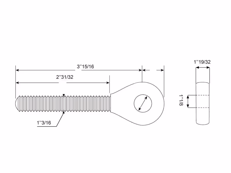 Tige filetée de noix d'articulation Filetage:M30 x 3.00 Droit