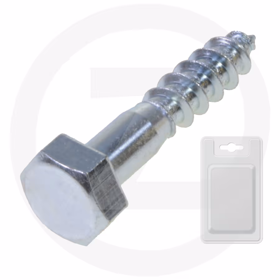 Tirefond th - din 571 ø 12.00 x 120 mm (blister 2 pcs)