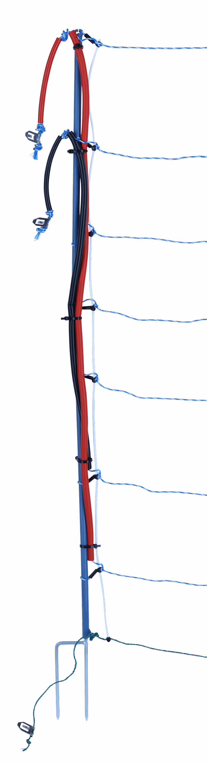 TitanNet Premium Vario 50m blanc/bleu, 122cm, double pte