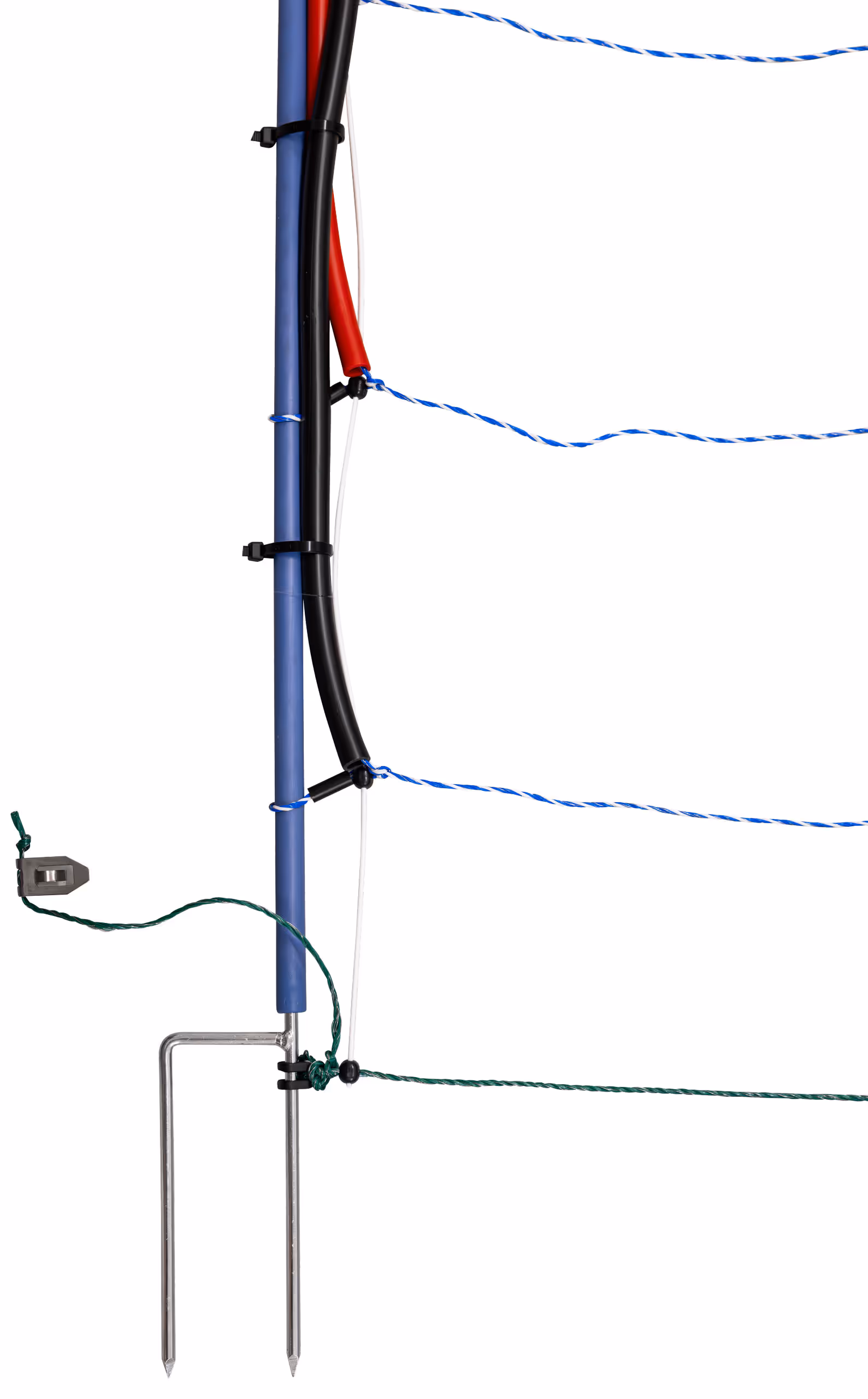 TitanNet Premium Vario 50m blanc/bleu, 122cm, double pte