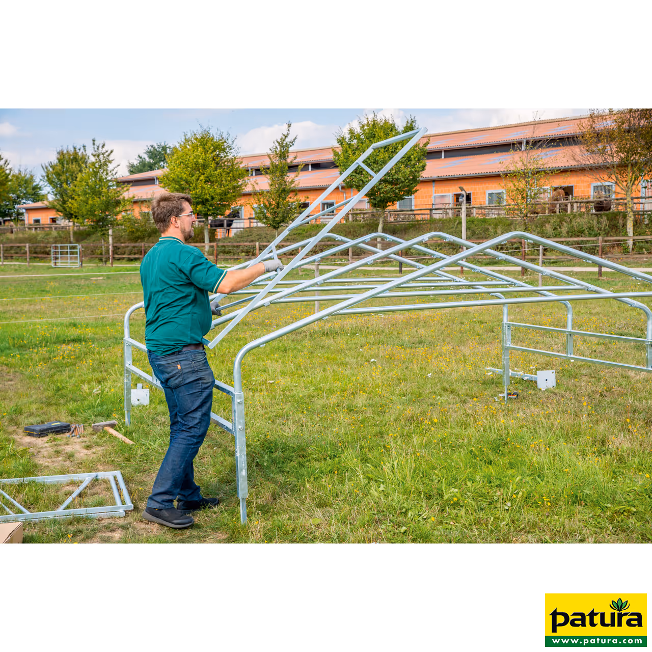 Toit avec bache 6 m x 3,6 m