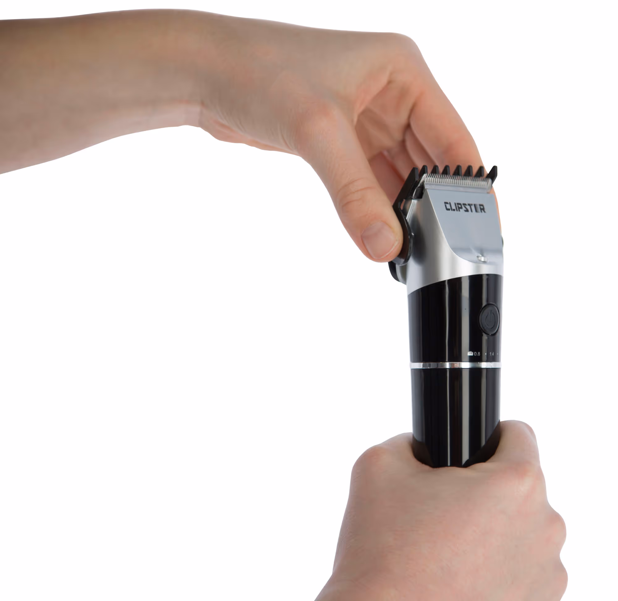 Tondeuse Clipster DeloX noir, sur batterie