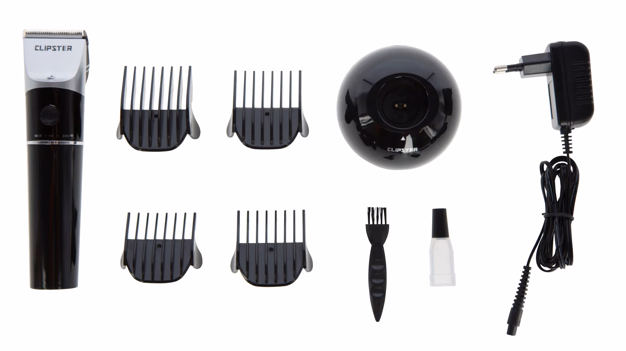 Tondeuse Clipster DeloX noir, sur batterie