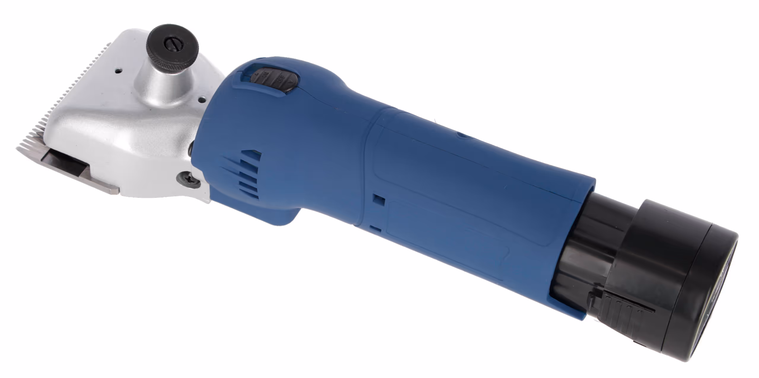 Tondeuse Clipster FarmClipper bleu, 2 batteries, 31/15 dents