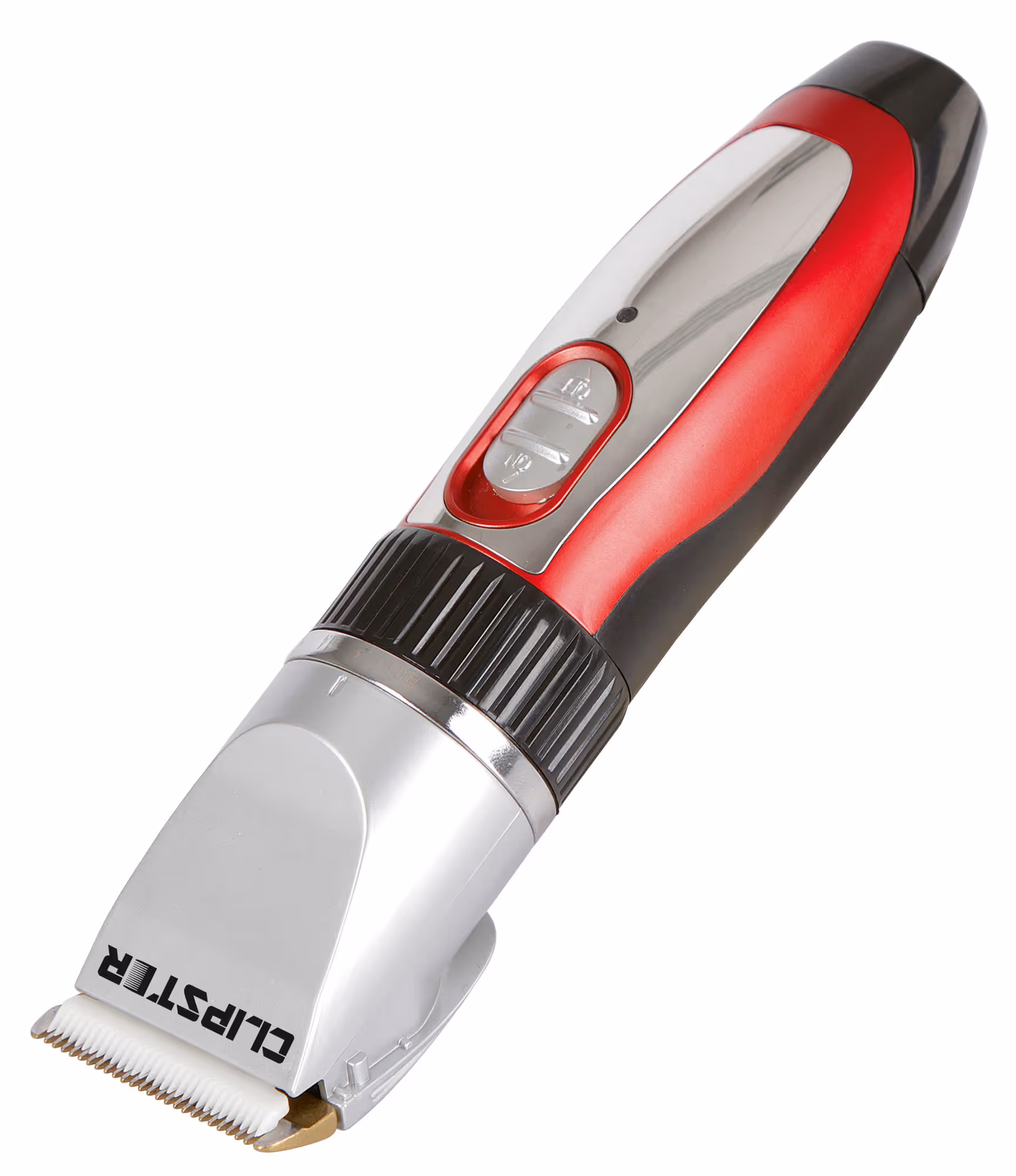 Tondeuse Sonic rouge/noir, sur batterie