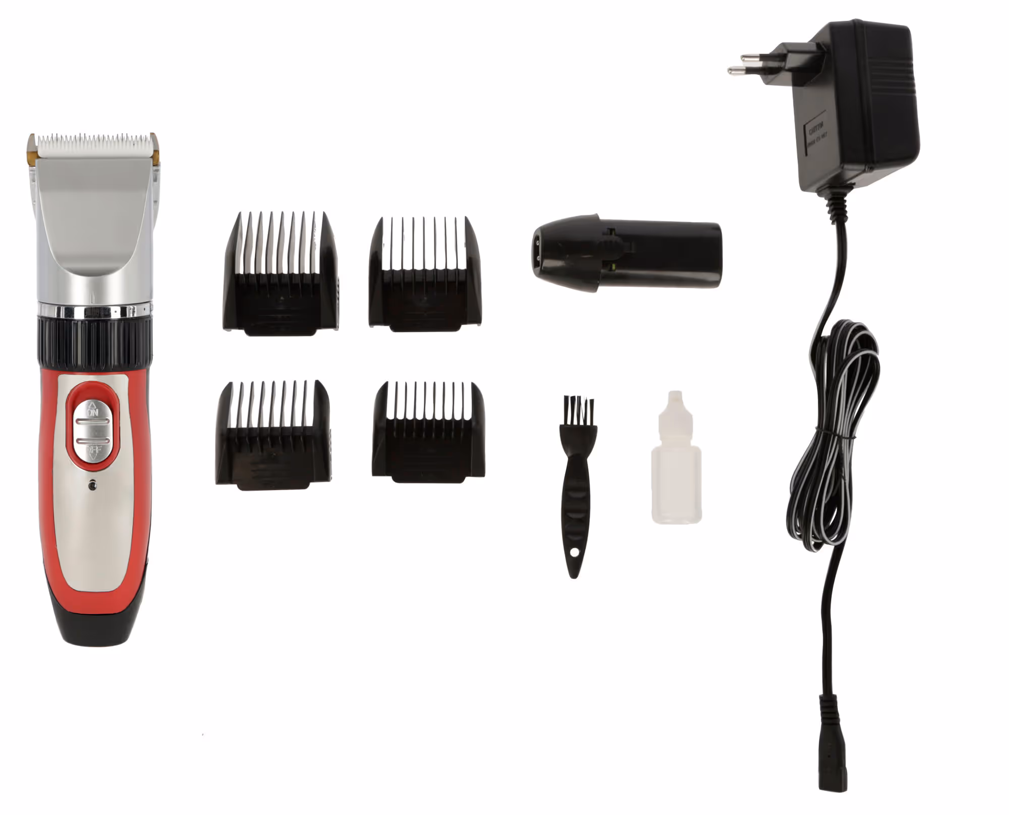 Tondeuse Sonic rouge/noir, sur batterie
