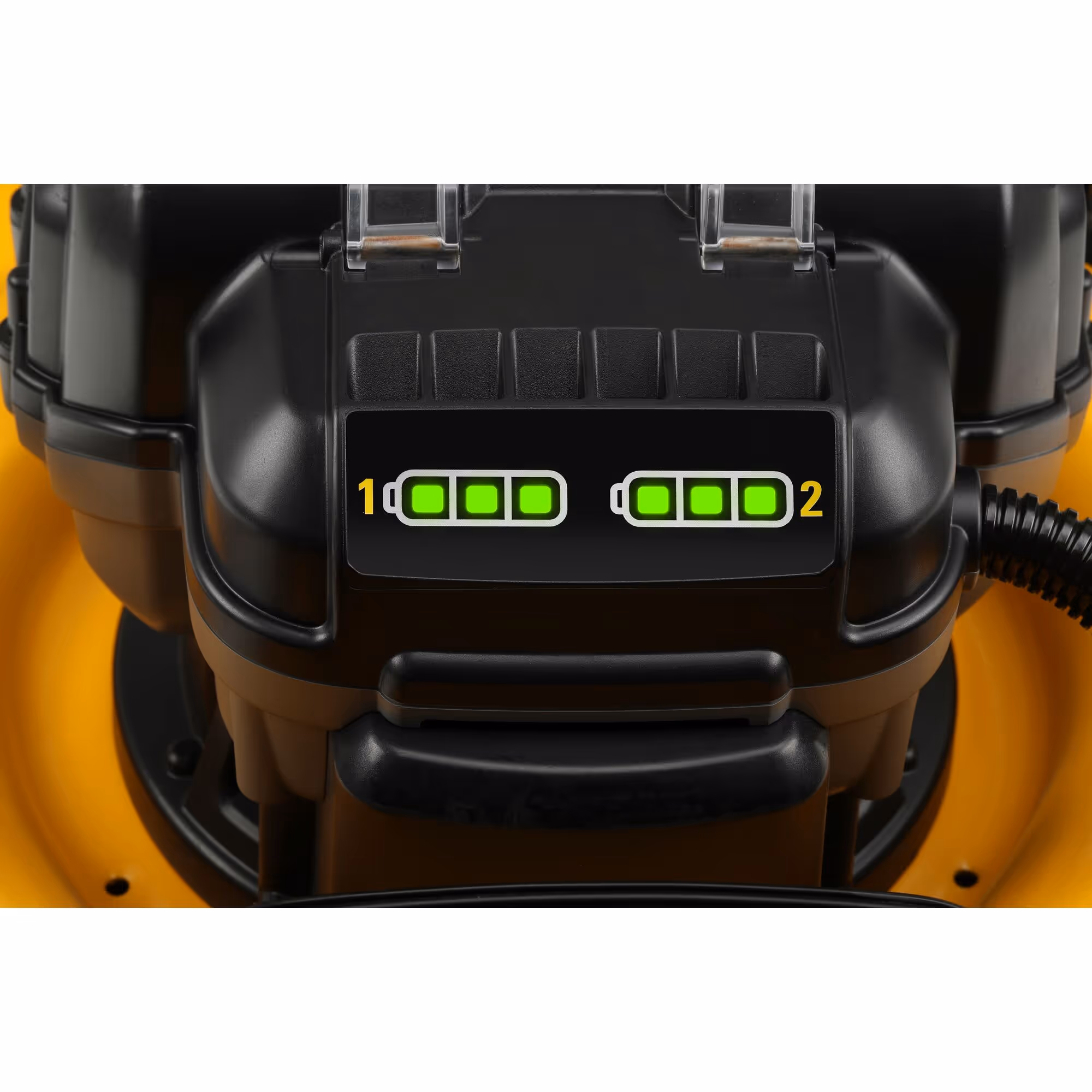 Tondeuse XR 2 X 18 V 5 Ah Li-Ion Brushless - largeur de coupe (cm) : 48 / carter en acier (cm) : 51 / hauteur de coupe : 5 / capacité de collecte (L) : 55 - 2 batteries, chargeur