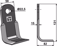 Tortella | Couteau équerre