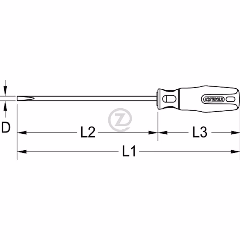 Tournevis ERGOTORQUE VDE, PH0, plat