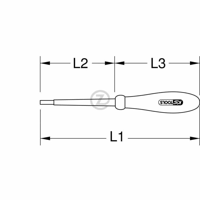 Tournevis isolé, 3mm à 6 pans