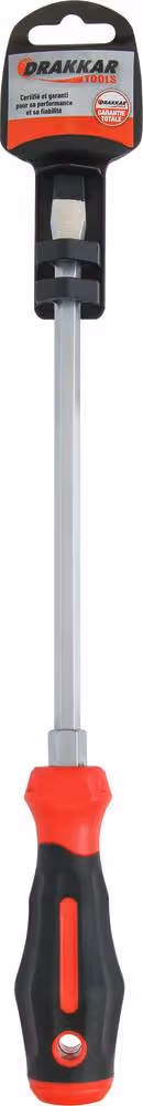TOURNEVIS PLAT AVEC ECROU 10*200 S/CARTE
