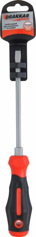 TOURNEVIS PLAT AVEC ECROU 6,5*150 S/CARTE