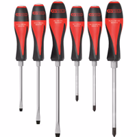 Tournevis ultimatemax a lame traversante 3 fente  3 phillips jeu de 6