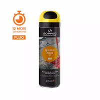 TRACEUR CHANTIER FLUO 12M "FLUO TP" JAUNE 500ML