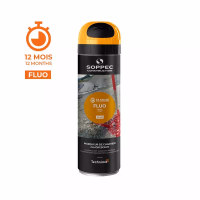 TRACEUR CHANTIER FLUO 12M "FLUO TP" ORANGE 500ML
