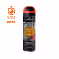TRACEUR CHANTIER FLUO 12M "FLUO TP" ROUGE 500ML