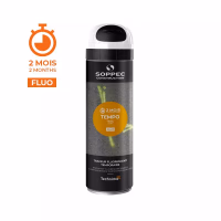 TRACEUR CHANTIER FLUO 2 MOIS "TEMPO TP" BLANC 500ML
