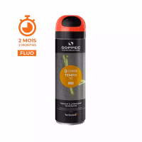 TRACEUR CHANTIER FLUO 2 MOIS "TEMPO TP" ROUGE 500ML