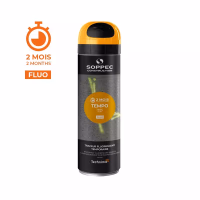 TRACEUR CHANTIER FLUO 2 MOIS "TEMPO TP" ORANGE 500ML