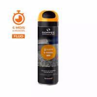 TRACEUR CHANTIER FLUO 6M "S-MARK" ORANGE 500ML