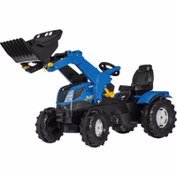 Tracteur à pédale new holland T7 avec chargeur Frontal | Rolly Toys