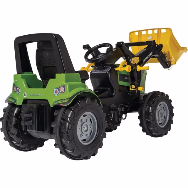 TRACTEUR A PEDALES DEUTZ 8280 TTV AVEC CHARGEUR ET SIEGE REGLABLE
