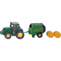 Tracteur john deere 7530 et round baler au 1/64eme blister