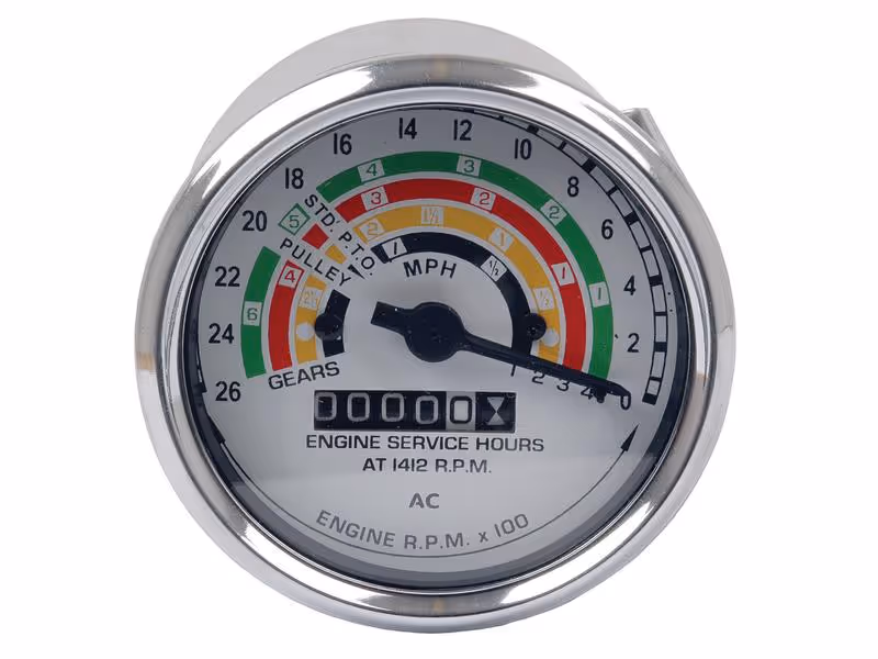 Compte-tour avec compteur horaire gauche 80 mm Ford 957E17360A