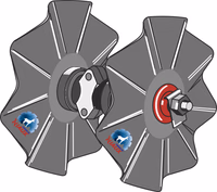 Train de disques assembles avec disques ondulés Ø450