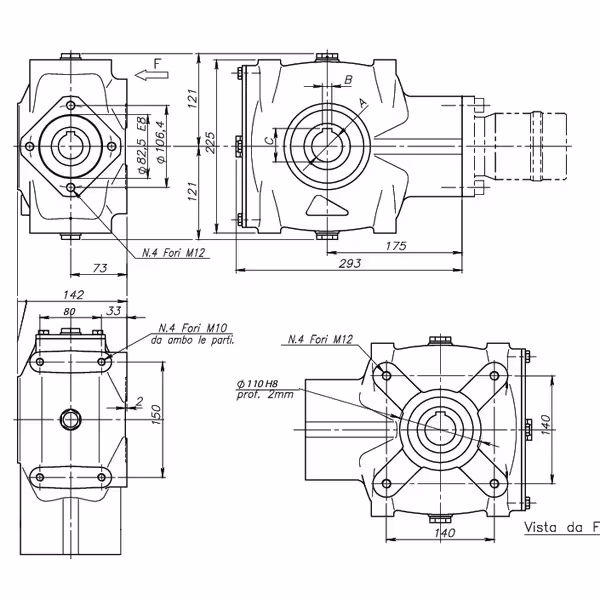 Transmission 4,1:1 RT1454032 - Berma